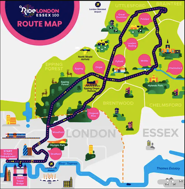 Ride London 2022 Route Preview